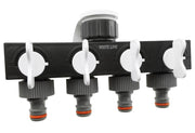 4-Way Splitter with Valves WL - Home & Garden > Lawn & Garden > Watering & Irrigation > Garden Hose Fittings & Valves > Garden Hose Fittings Garden watering