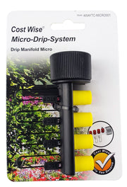 4-Way Manifold for Micro Irrigation Tube - Home & Garden > Lawn & Garden > Watering & Irrigation > Garden Hose Fittings & Valves > Garden Hose Fittings Garden watering