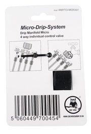 4-Way Manifold for Micro Irrigation Tube - Home & Garden > Lawn & Garden > Watering & Irrigation > Garden Hose Fittings & Valves > Garden Hose Fittings Garden watering