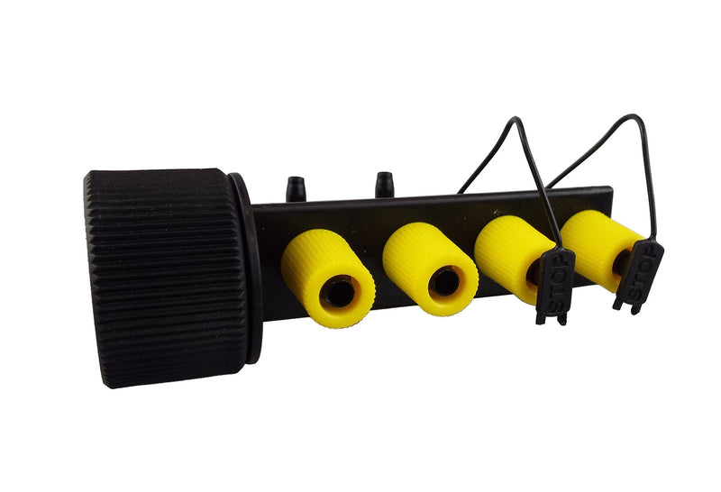 4-Way Manifold for Micro Irrigation Tube - Home & Garden > Lawn & Garden > Watering & Irrigation > Garden Hose Fittings & Valves > Garden Hose Fittings Garden watering