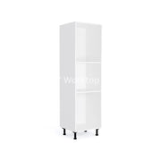 500mm Kitchen Larder Cabinet White (1970mmH + Legs) -