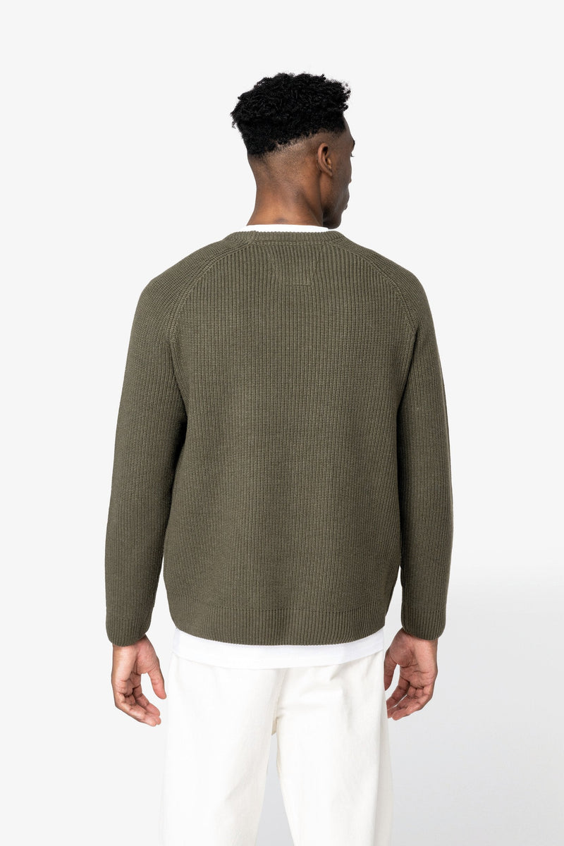 Organic & Recycled Polyester Chunky Knit Sweatshirt