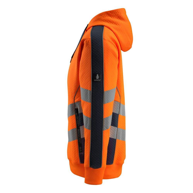 Mascot SAFE SUPREME 50138 Corby Hi-Vis Hoodie with Zipper - HI-VIS SWEATSHIRTS & HOODIES