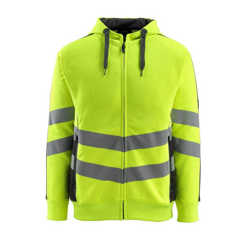 Mascot SAFE SUPREME 50138 Corby Hi-Vis Hoodie with Zipper - HI-VIS SWEATSHIRTS & HOODIES