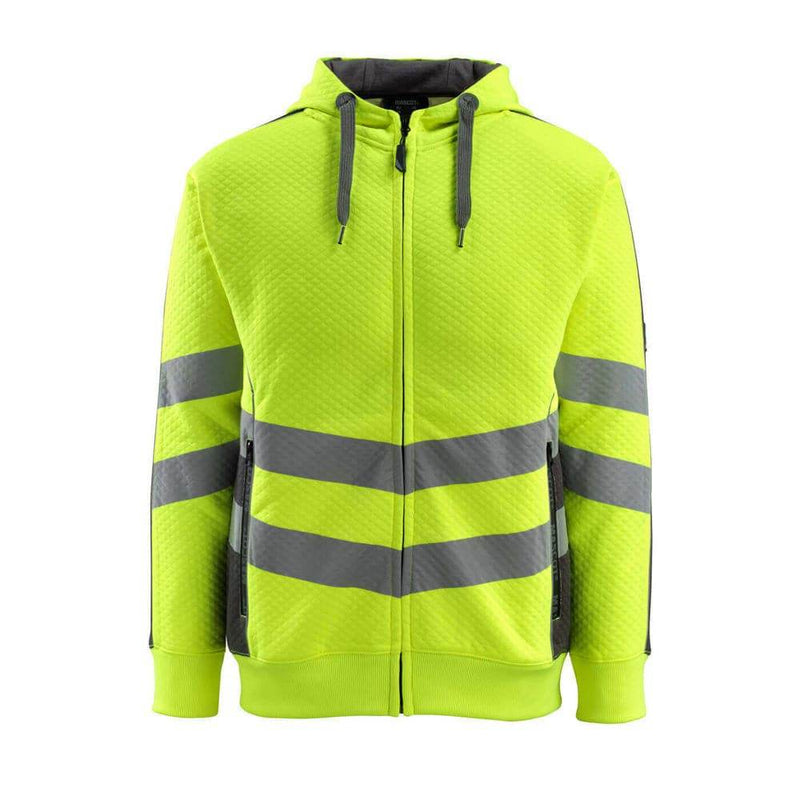 Mascot SAFE SUPREME 50138 Corby Hi-Vis Hoodie with Zipper - HI-VIS SWEATSHIRTS & HOODIES