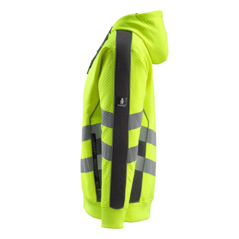 Mascot SAFE SUPREME 50138 Corby Hi-Vis Hoodie with Zipper - HI-VIS SWEATSHIRTS & HOODIES