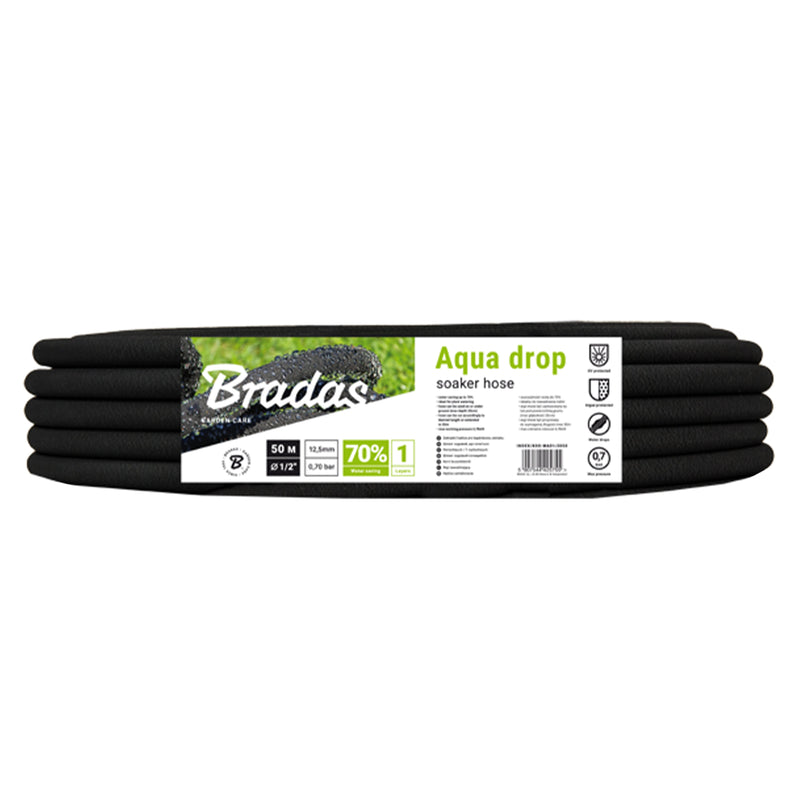Aqua-Drop Porous Pipe Soaker Hose 50m - Home & Garden > Lawn & Garden > Watering & Irrigation > Garden Hoses Garden watering