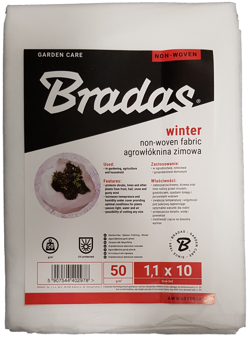 50g Non-Woven Frost Protect Fleece 1.1m x 10m - Home & Garden > Lawn & Garden > Gardening > Landscape Fabric Garden tools & Accesories