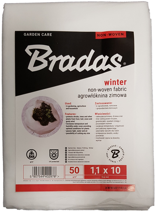 50g Non-Woven Frost Protect Fleece 1.1m x 10m - Home & Garden > Lawn & Garden > Gardening > Landscape Fabric Garden tools & Accesories