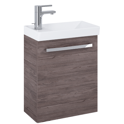 Aquatrend 455mm Wall Hung Base Unit & Basin - All Colours - Bathrooms