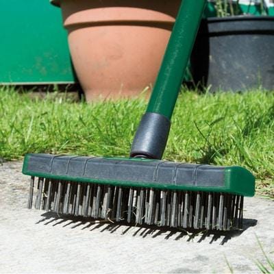 Draper Paving Brush Set with Twin Heads and Telescopic Handle
