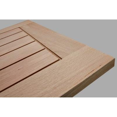 Mexicano Oak Panel Unfinished Internal Door 1981 x 762mm - Doors