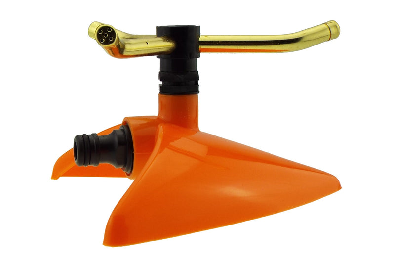 3-Arm Revolving Sprinkler Orange Leaf - Home & Garden > Lawn & Garden > Watering & Irrigation > Sprinklers & Sprinkler Heads > Sprinklers Garden watering