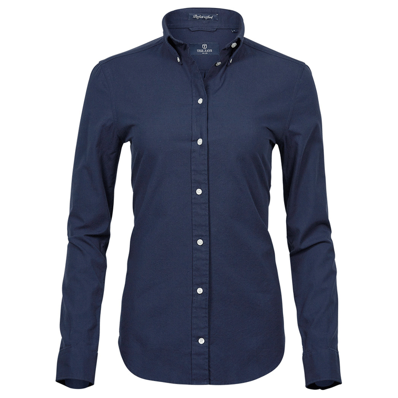 Tee Jays 4001 Ladies Perfect Long Sleeve Oxford Shirt - WOMENS T-SHIRTS