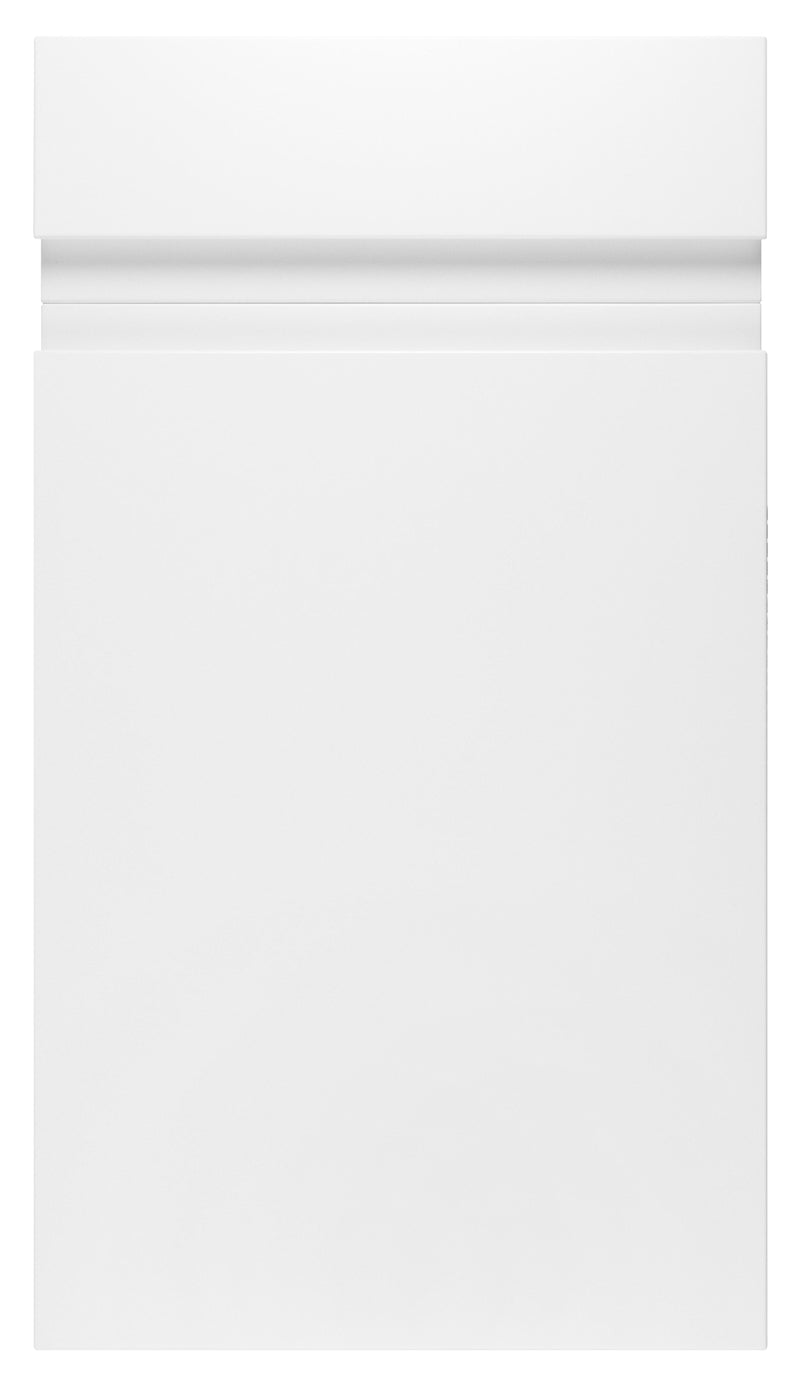 Larissa Handle Less White Matt J Pull- Replacement Kitchen Drawer Fronts/Oven Filler Panel (110mm High) -