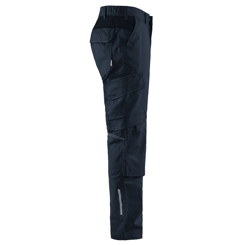Blaklader 1448 Industry Stretch Kneepad Trousers Dark Navy/Black - KNEE PAD TROUSERS
