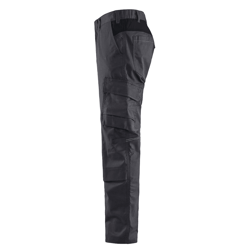Blaklader 1448 Industry Stretch Kneepad Trousers Mid Grey/Black - KNEE PAD TROUSERS