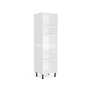 600mm Kitchen Tall Appliance Cabinet White (1970mmH + Legs) -