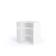 600mmx600mm L Shaped Kitchen Corner Wall Cabinet White -