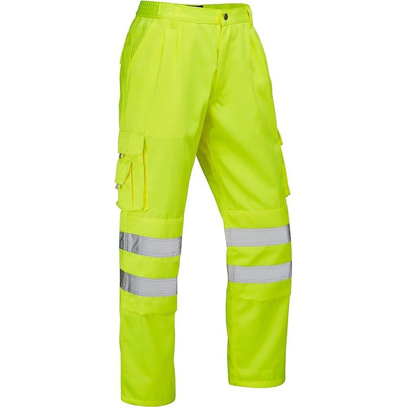 Standsafe HV023 Hi-Vis Yellow Work Trousers - HI-VIS TROUSERS