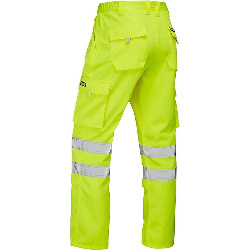 Standsafe HV023 Hi-Vis Yellow Work Trousers - HI-VIS TROUSERS
