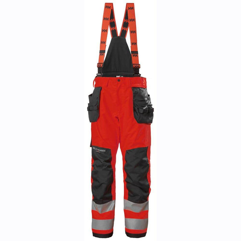 Helly Hansen 71493 Alna 2.0 Hi-Vis Waterproof Shell Construction Bib& Brace Pant Trouser - WATERPROOF TROUSERS