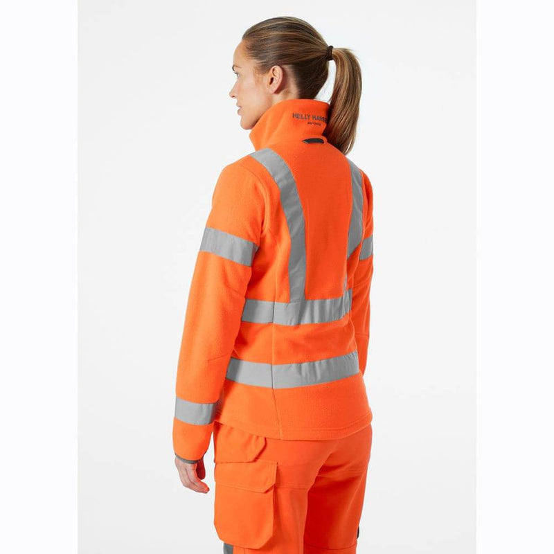 Helly Hansen 72174 Women's Luna Hi-Vis Fleece Jacket - WOMENS HI-VIS CLOTHING