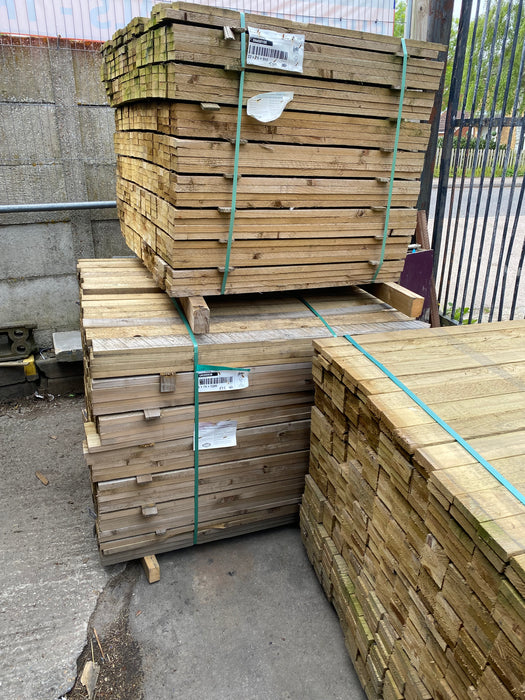 Picket Fence Palisade 22x75mm - 0.9m (3ft) Flat Top Pickets 💥£1.20 Each💥