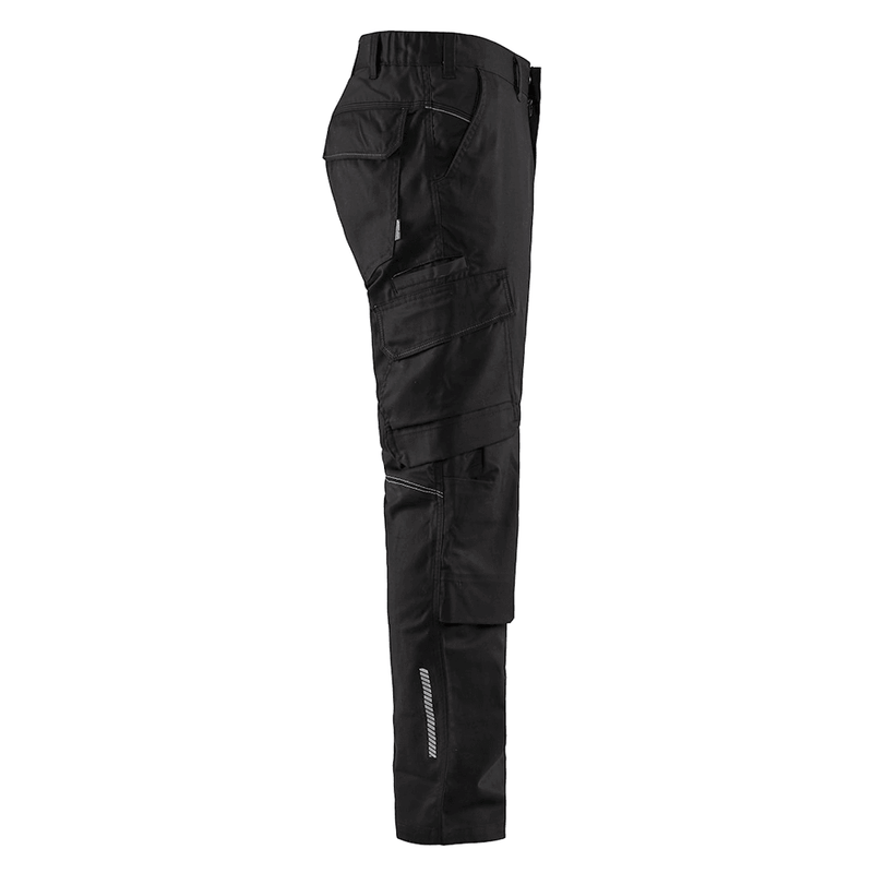 Blaklader 1448 Industry Stretch Kneepad Trousers Black - KNEE PAD TROUSERS