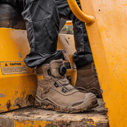 Dewalt Lander Leather Water-Resistant Composite BOA Safety Work Boots - Apparel & Accessories > Shoes > Boots SAFETY BOOTS