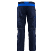 Blaklader 1448 Industry Stretch Kneepad Trousers Navy Blue/Cornflower Blue - KNEE PAD TROUSERS