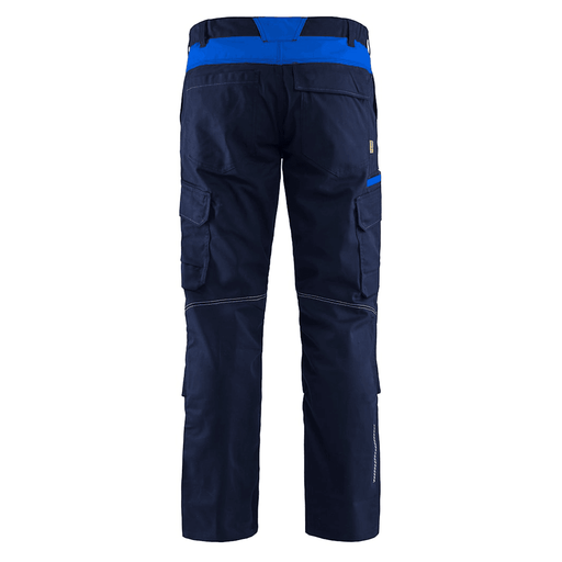 Blaklader 1448 Industry Stretch Kneepad Trousers Navy Blue/Cornflower Blue - KNEE PAD TROUSERS