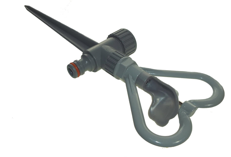 Rotary Butterfly Lawn Sprinkler on Spike De Luxe - White Line - Home & Garden > Lawn & Garden > Watering & Irrigation > Sprinklers & Sprinkler Heads > Sprinklers Garden watering