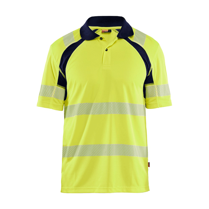 Blaklader 3595 Hi-Vis UV-Protected Polo Shirt - HI-VIS T-SHIRTS