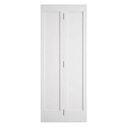 Shaker 2 Panel White Primed Panel Bi-Fold Internal Door 1981 x 762mm - Doors