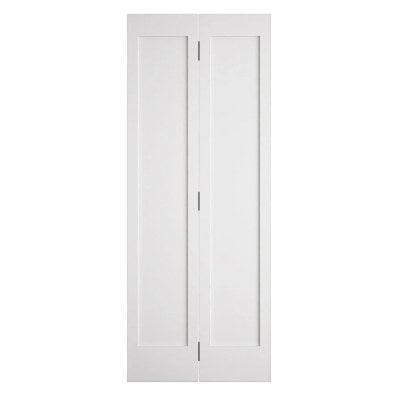 Shaker 2 Panel White Primed Panel Bi-Fold Internal Door 1981 x 762mm - Doors