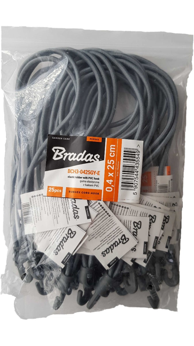 Bungee Cord With Hook 25cm - Home & Garden > Lawn & Garden Tarpaulins