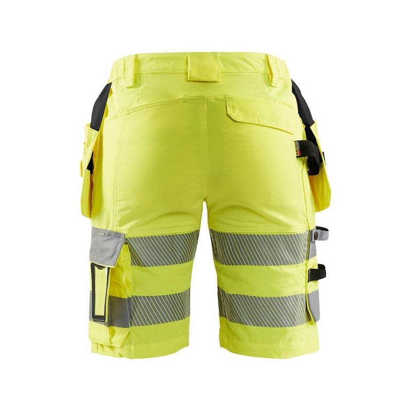 Blaklader 7186 Women's Hi-Vis Stretch Holster Pocket Shorts - WOMENS TROUSERS