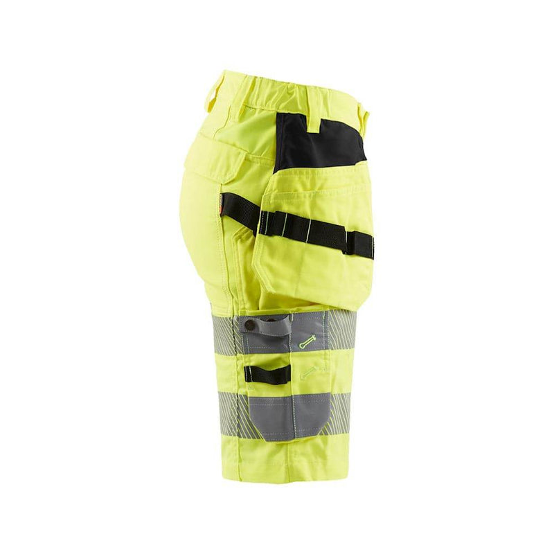 Blaklader 7186 Women's Hi-Vis Stretch Holster Pocket Shorts - WOMENS TROUSERS