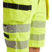 Blaklader 7186 Women's Hi-Vis Stretch Holster Pocket Shorts - WOMENS TROUSERS
