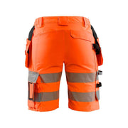 Blaklader 7186 Women's Hi-Vis Stretch Holster Pocket Shorts - WOMENS TROUSERS