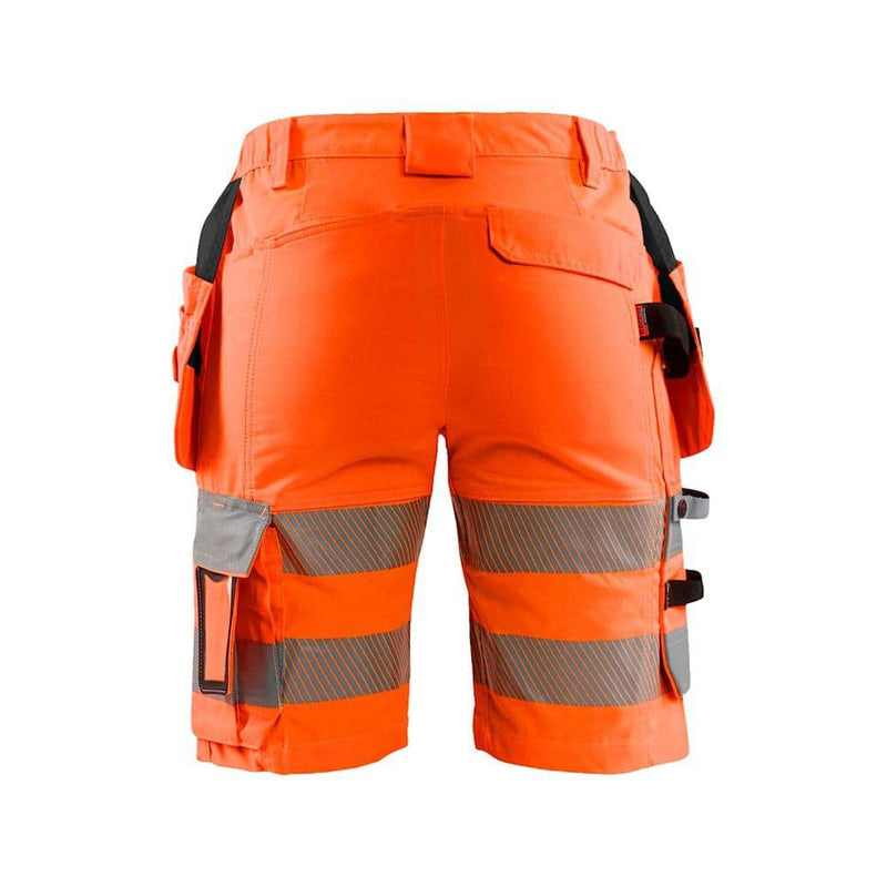 Blaklader 7186 Women's Hi-Vis Stretch Holster Pocket Shorts - WOMENS TROUSERS