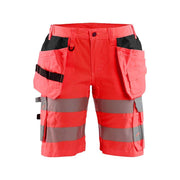 Blaklader 7186 Women's Hi-Vis Stretch Holster Pocket Shorts - WOMENS TROUSERS