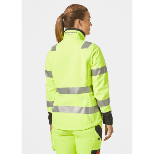 Helly Hansen 74098 Women's Luna Hi Vis Softshell Jacket - WOMENS HI-VIS CLOTHING