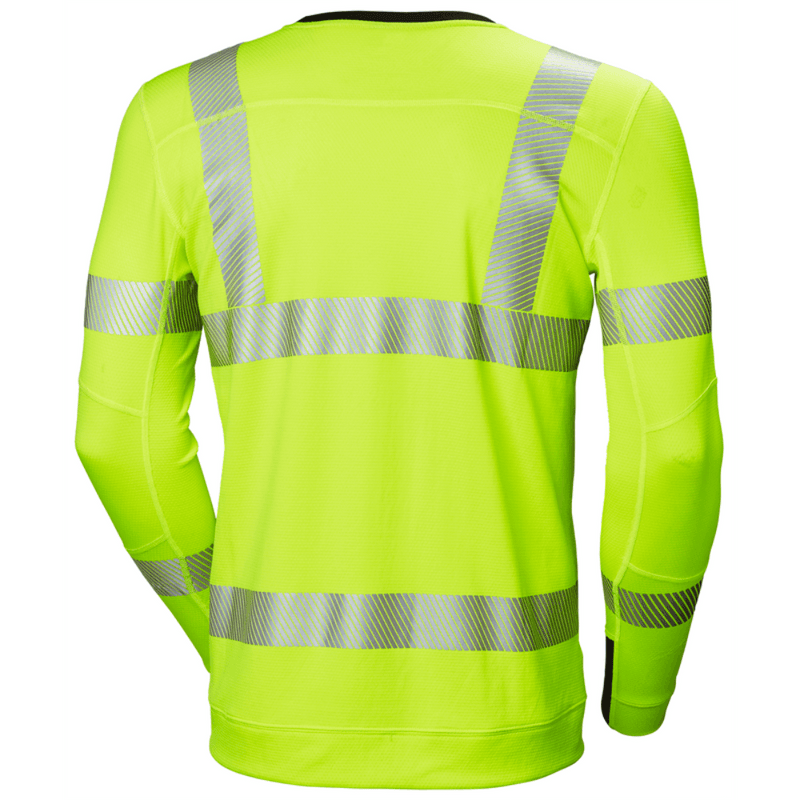 Helly Hansen 75111 Lifa Active Hi Vis Base Layer Crewneck - HI-VIS SWEATSHIRTS & HOODIES