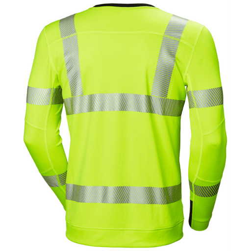 Helly Hansen 75111 Lifa Active Hi Vis Base Layer Crewneck - HI-VIS SWEATSHIRTS & HOODIES