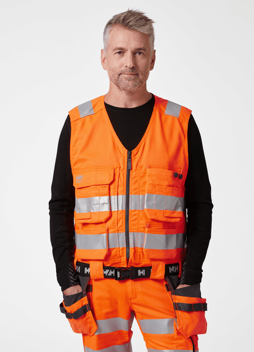 Helly Hansen 77120 2.0 Hi Vis Stretch Construction Vest - HI-VIS JACKETS & COATS