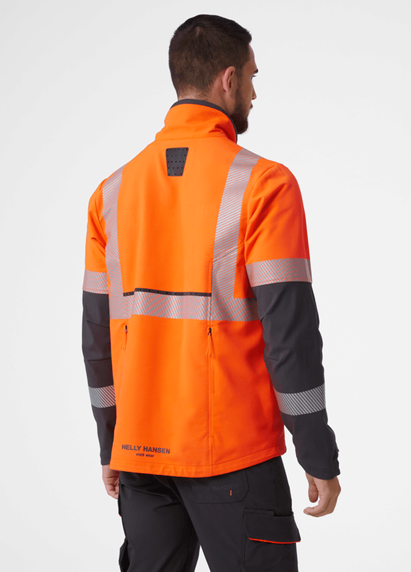 HELLY HANSEN 77203 ICU BRZ BREATHABLE HI-VIS SOFTSHELL JACKET - Apparel & Accessories > Clothing > Outerwear > Coats & Jackets HI-VIS JACKETS & COATS