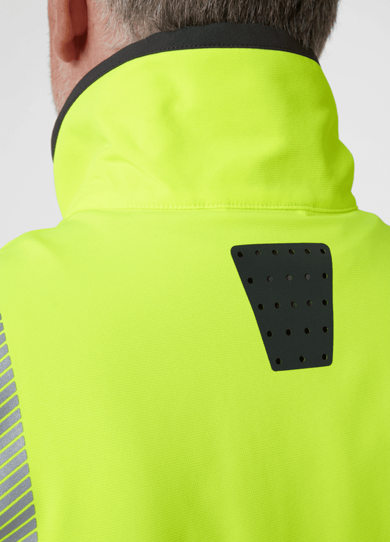 HELLY HANSEN 77203 ICU BRZ BREATHABLE HI-VIS SOFTSHELL JACKET - Apparel & Accessories > Clothing > Outerwear > Coats & Jackets HI-VIS JACKETS & COATS