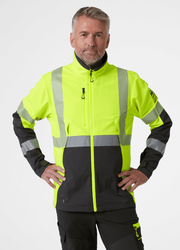 HELLY HANSEN 77203 ICU BRZ BREATHABLE HI-VIS SOFTSHELL JACKET - Apparel & Accessories > Clothing > Outerwear > Coats & Jackets HI-VIS JACKETS & COATS